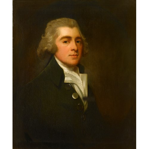 Portrait of a Gentleman, Half-Length, Wearing a Dark Coat and White Stock